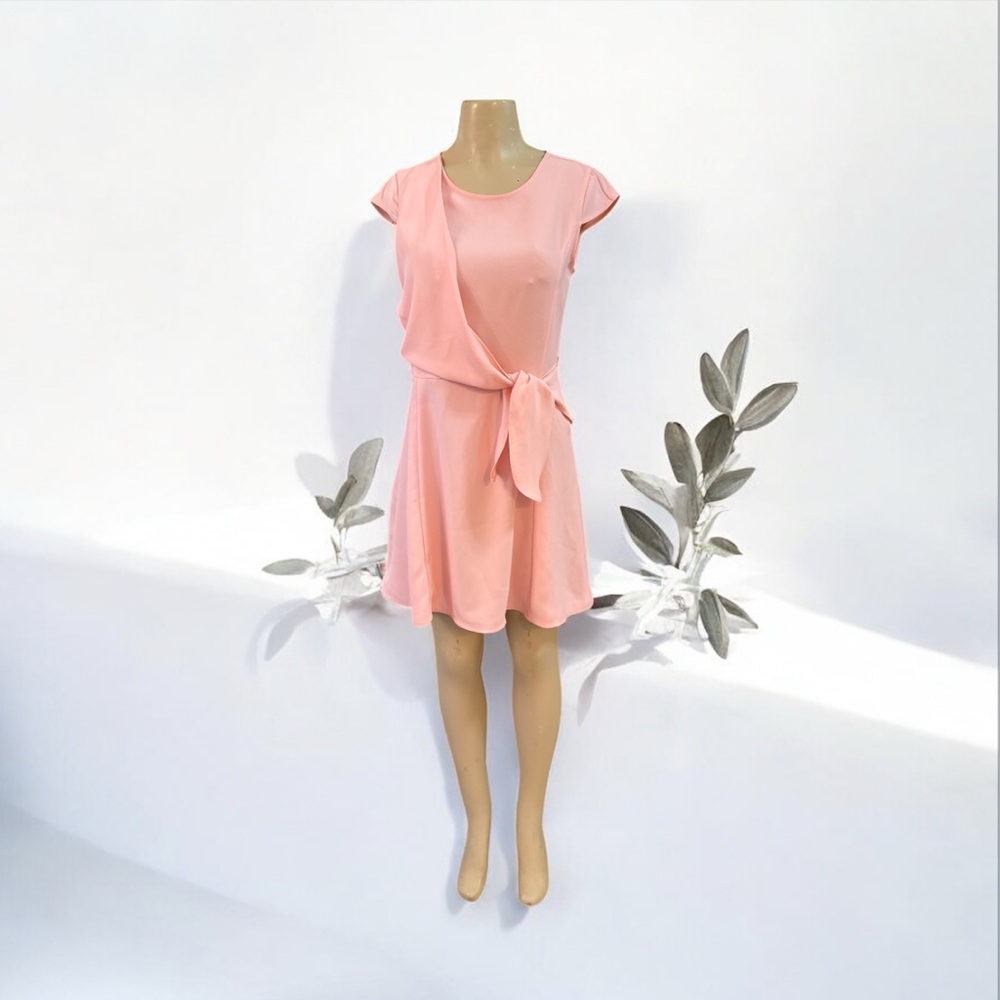 Armani Exchange A|X Women's Cap Sleeve Waist Tie Skater Dress Size 4